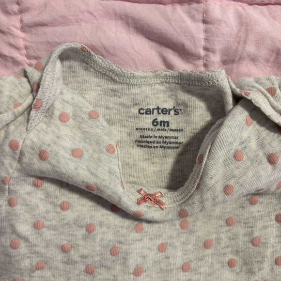 Carter's Purple and White Bodysuits Soft and Stylish One Pieces - Picture 3 of 11